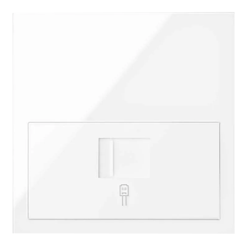 Kit enchufe frontal rj45 simon 100 blanco