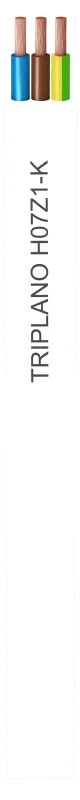 Cable eléctricolibre de halógenos triplano lexman h07z1-k 3x1 5 mm2 25 m