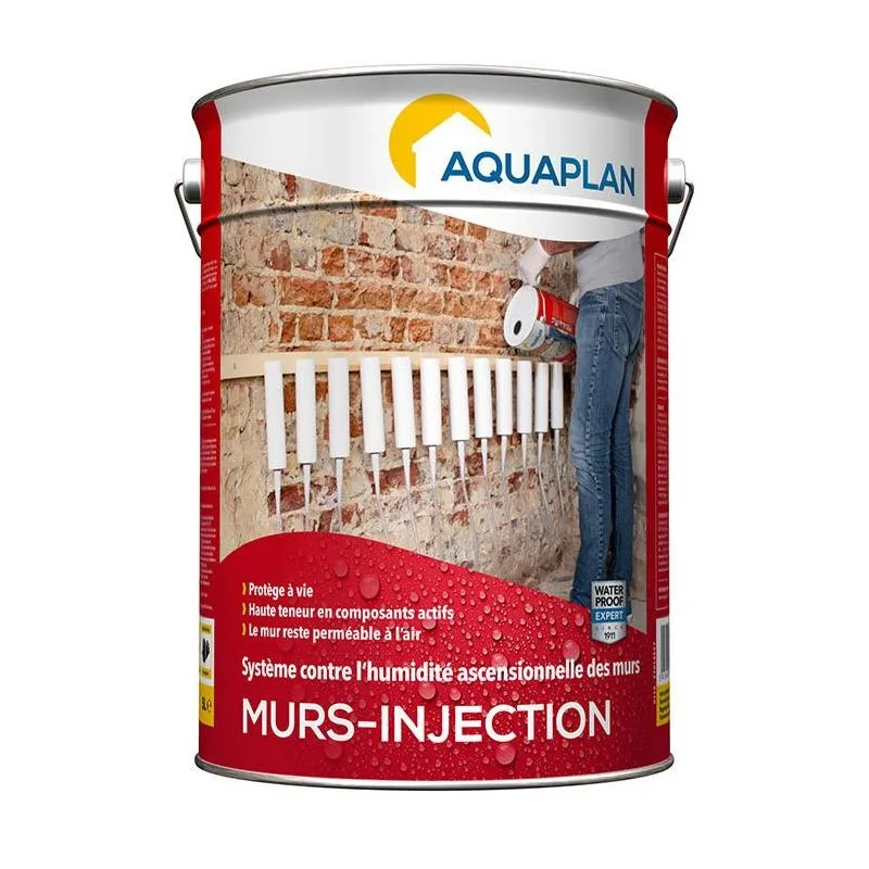 Inyección en pared - evita la humedad ascendente - aquaplan - 5 l