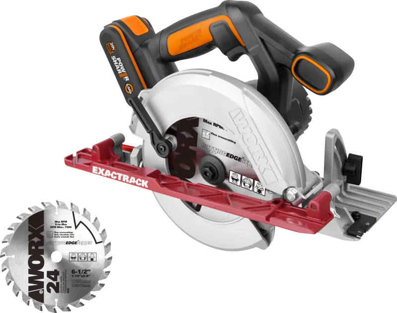 Sierra circular a batería worx wx530 20v
