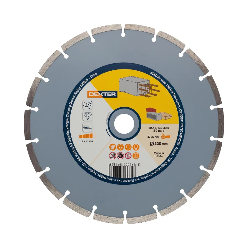Disco de diamante para hormigón dexter ø230 mm