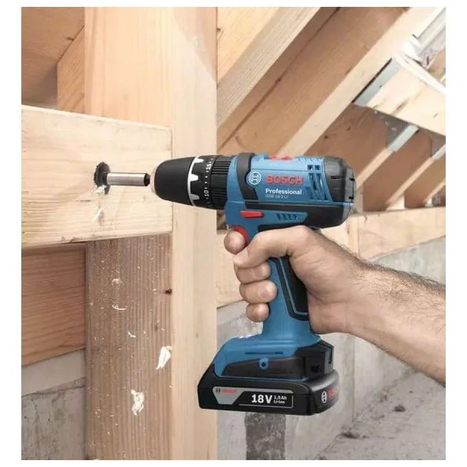 Bosch taladro gsb 18 v-li.2 batrias 1.5 ah percutor box