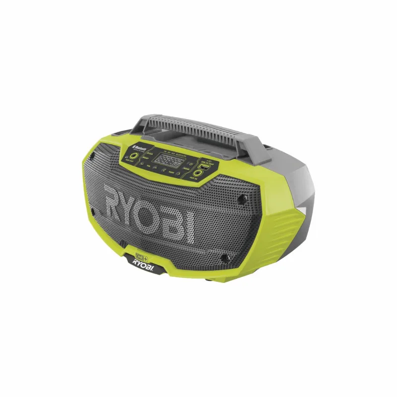 Ryobi r18rh-0, radio verde/negro, aux, bluetooth, usb, fm/am 5133002734