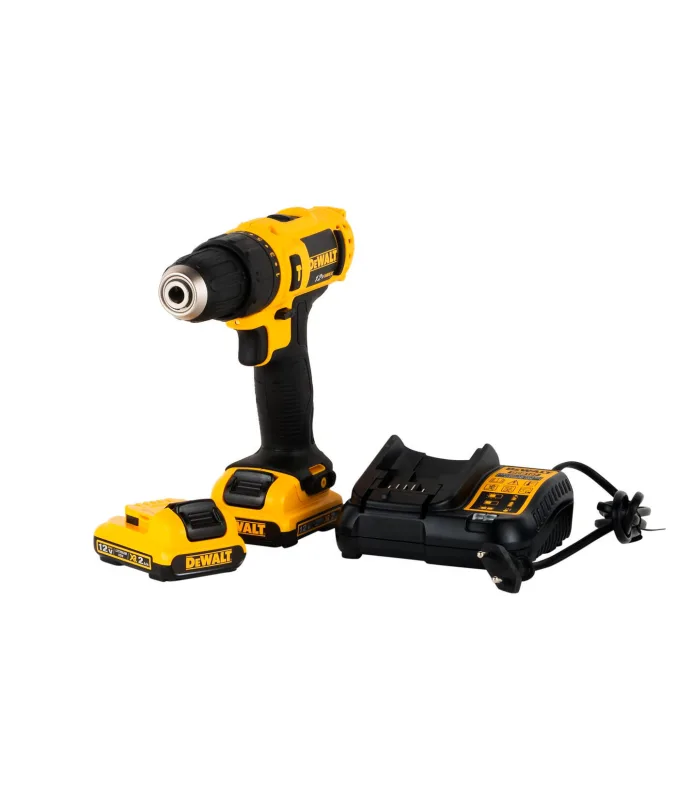 Atornillador a batería dewalt 10.8v - 2 baterias - cargador y maletín - dcd716d2-qw
