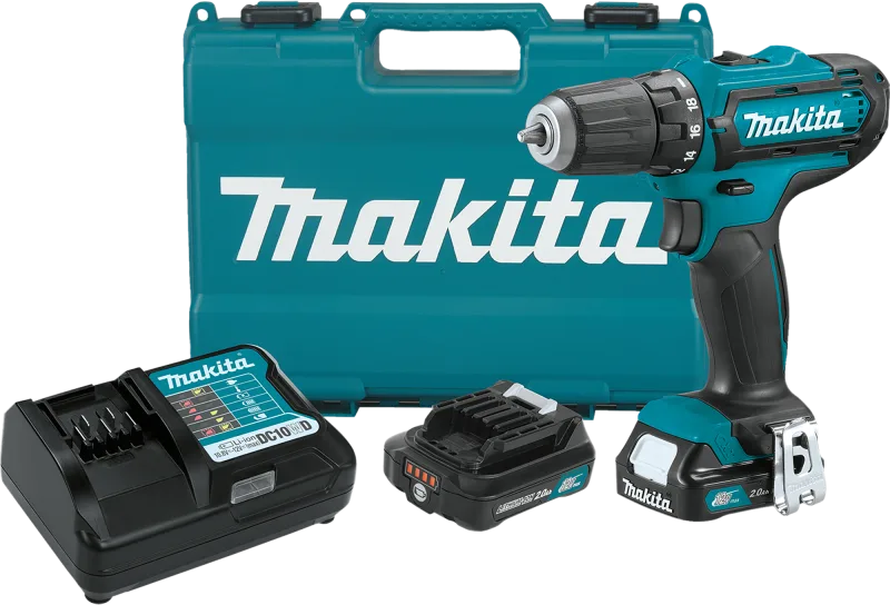 Taladro a batería makita 12v - 2 baterias - cargador y maletín pvc. - df333dsae