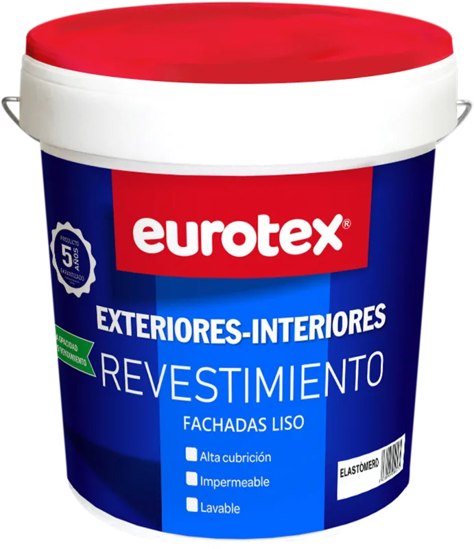 Pintura exterior color blanco para hormigón, cemento, fachada eurotex mate 4l base agua