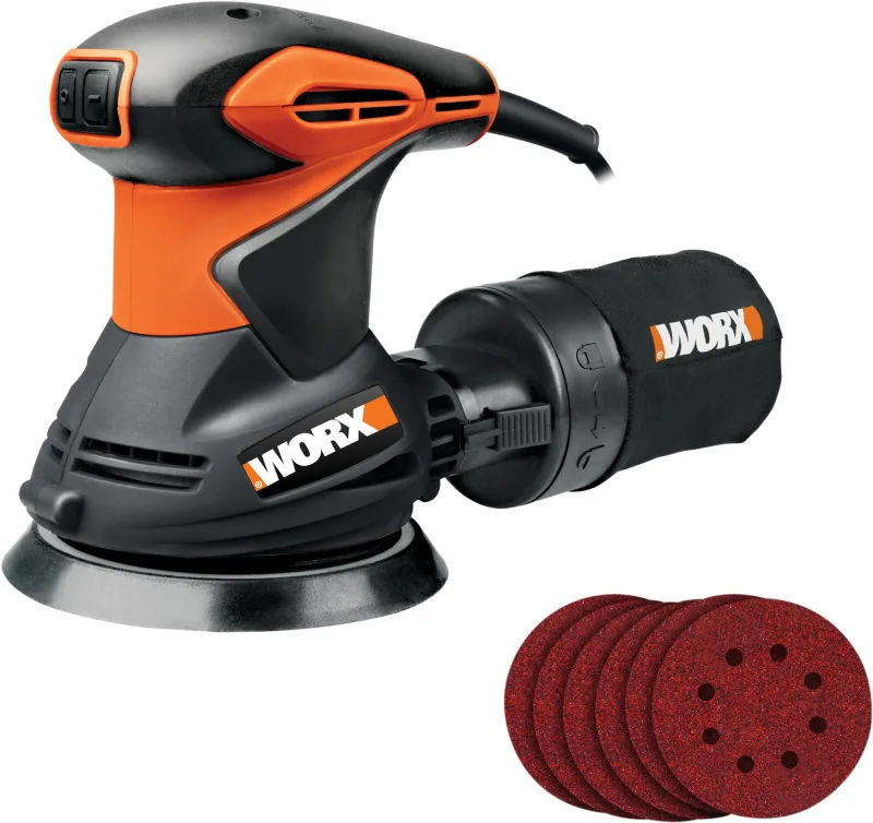 Lijadora excéntrica worx wx652.1 300w 125mm