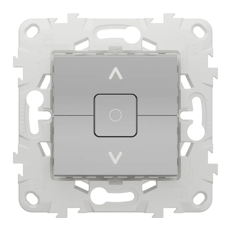 Interruptor de persianas schneider new unica aluminio