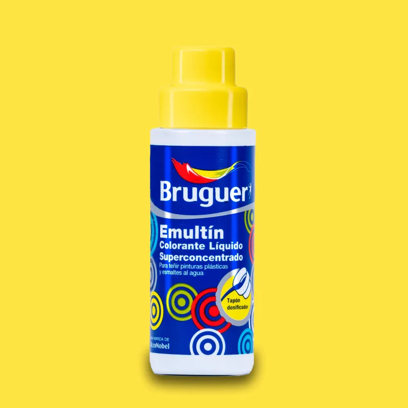 Colorante líquido emultin bruguer color amarillo limón 100 ml interior/exterior