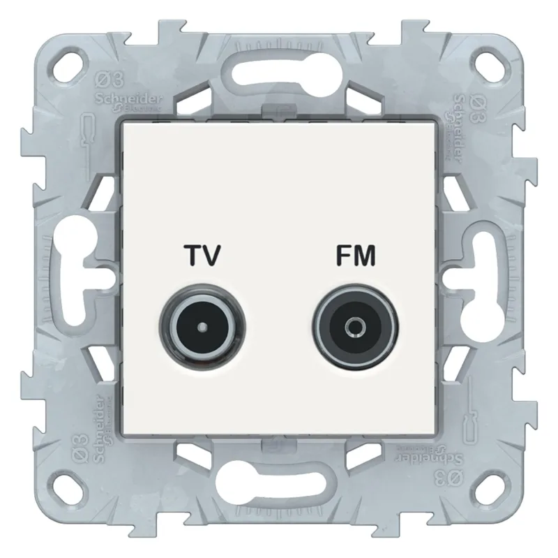 Toma de tv final schneider new unica blanco