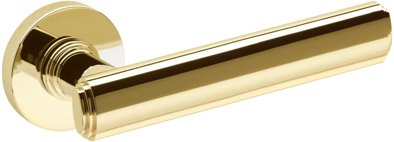 Juego de manilla con roseta atelier de latón latón pulido