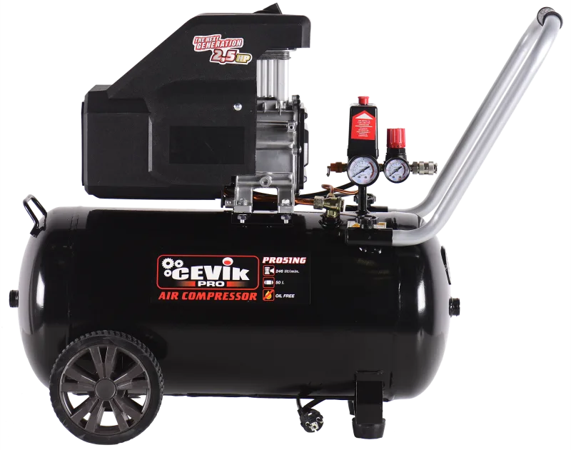 Compresor sin aceite cevik pro ca-pro51ng de 2.5 cv y l de depósito