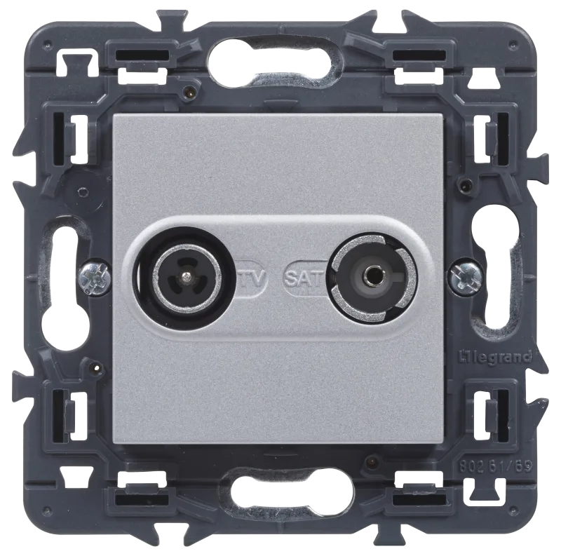 Toma tv final legrand valena next aluminio