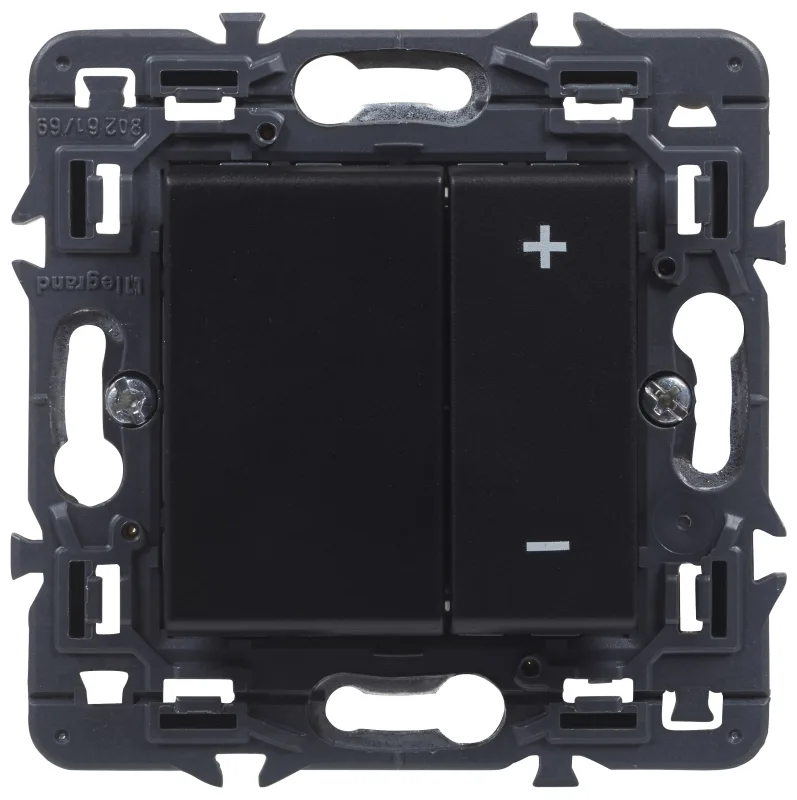 Regulador giratorio legrand valena next negro