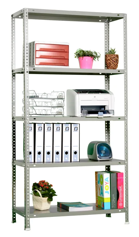 Estanteria con tornillos metalica comfort gris plus 5/30