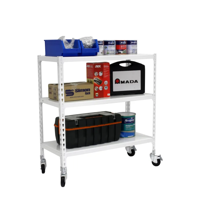 Estanteria sin tornillos simonclik movil blanca mini 3/30