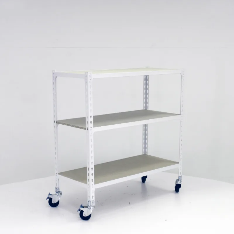 Estanteria sin tornillos maderclick movil blanca plus 3/50