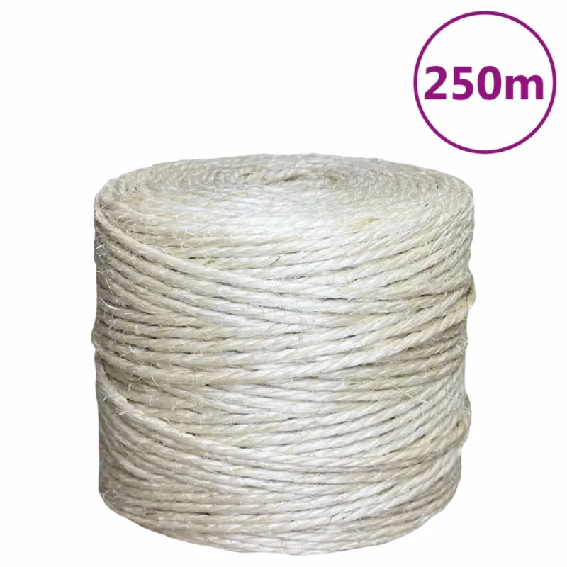 Maison exclusive - cuerda 100% sisal 4 mm 250 m