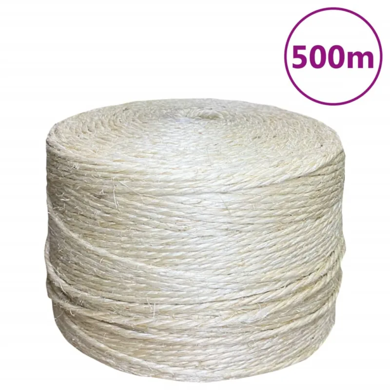 Maison exclusive - cuerda 100% sisal 4 mm 500 m