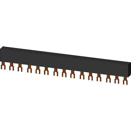 Barras colectoras trifásicas distancia entre ejes modular 45 mm para 5 interruptores conexiones de horquilla