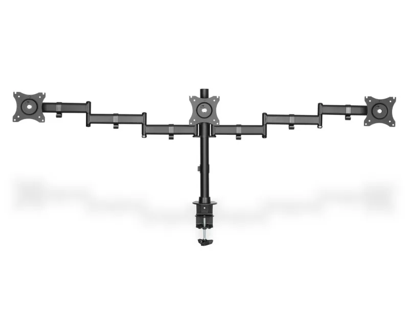 Digitus soporte triple para monitor con fijación de abrazadera