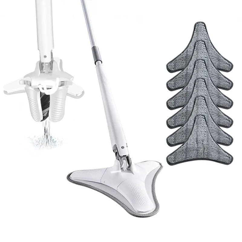 Trapeador manual de extrusión con 6 paños