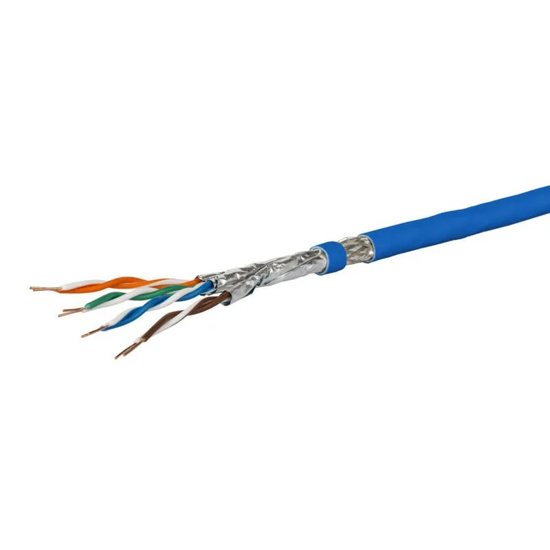 Metz connect 1308427b34145 cable de red azul 100 m cat7a s/ftp (s-stp)
