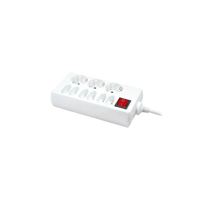Logilink regleta de 9 enchufes 1,5 metros 250v / 16a blanco