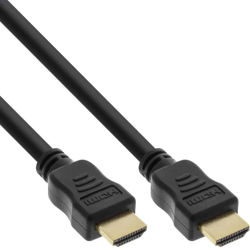 Cable hdmi de inline hid con ethernet, 4k2k, m/m, negro, contactos dorados, 15 m