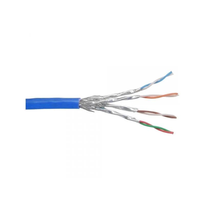 Cable de red inline s/ftp pimf cat.6 azul awg27 pvc cu 100m