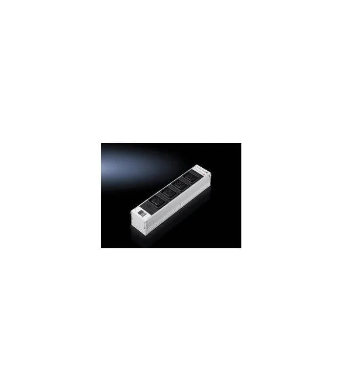 Rittal dk 7856.230 base múltiple 4 salidas ac interior negro, gris