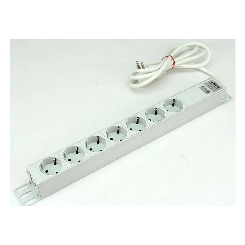 Regleta de enchufes rittal 48,3cm 7 vías sin interruptor 230v / 16a