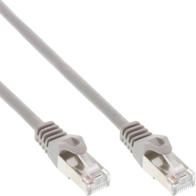 70 piezas bulk-pack inline patch cable, sf/utp, cat.5e, gris, 1,5m