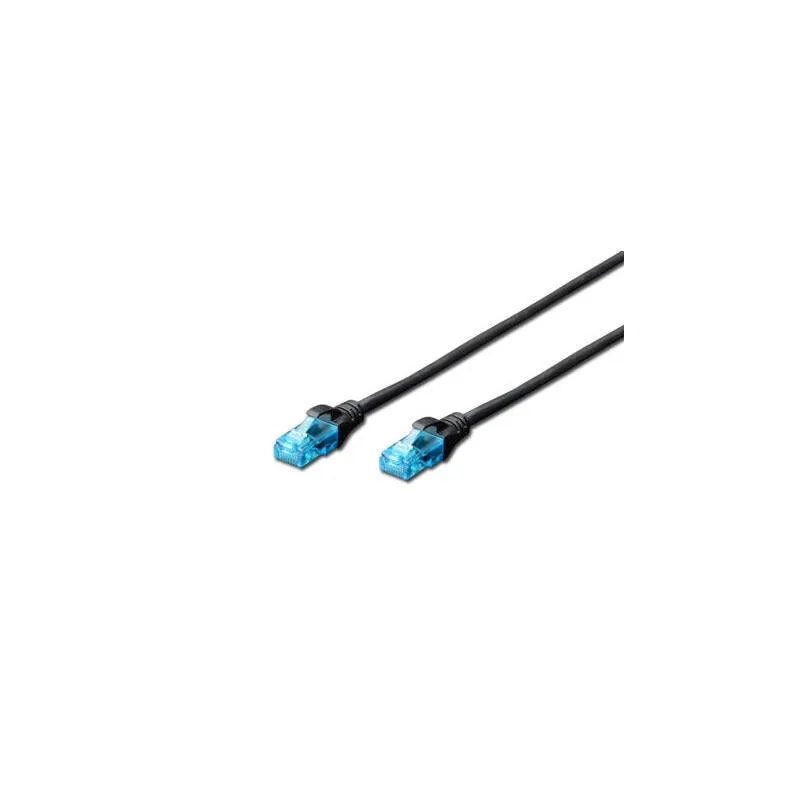 Digitus dk-1512-0025/bl cable de red premium cat 5e utp 0,25m negro