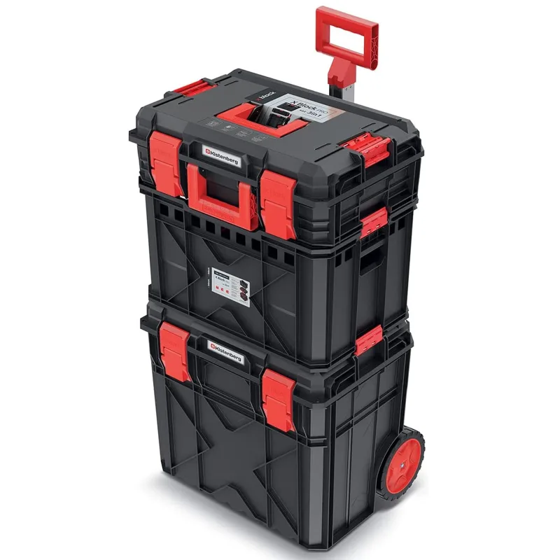 Caja modular de herramientas con ruedas kistenberg x block set modular system 38x54,6x97