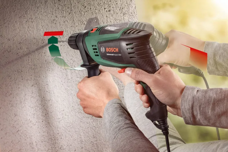 Taladro percutor bosch universal impact 800 con función kickback control