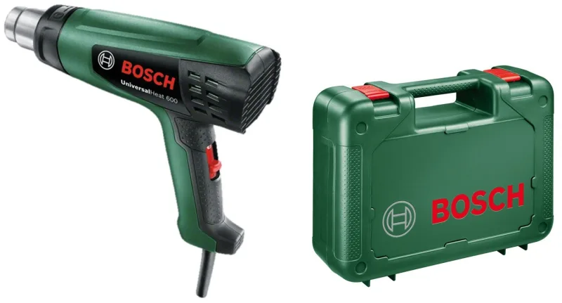 Pistola de calor con 3 ajustes de temperatura 1.800 w bosch universalheat 600