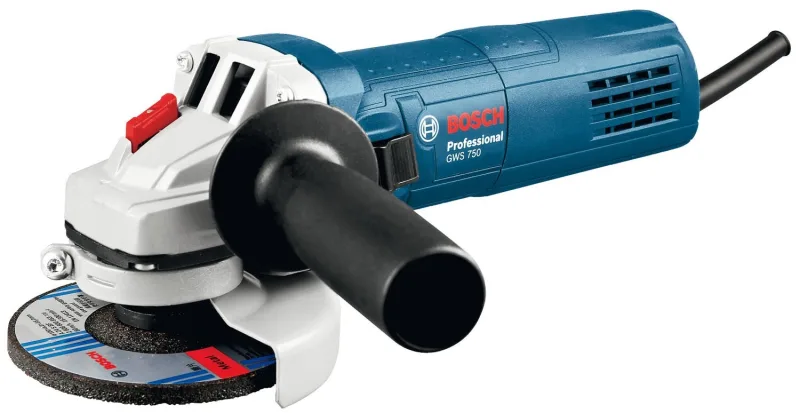 Bosch amoladora profesional azul gws 750 mm115 + discos de diamante