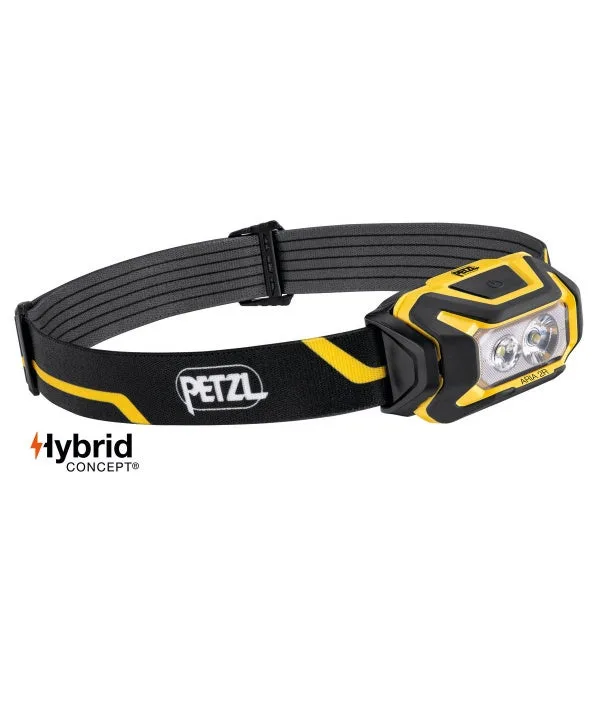 Linterna frontal compacta petzl aria 2r waterproof - 450 lúmenes - camuflaje - batería incluida - e071aa00