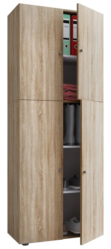 Armario lona roble sonoma an. 70 x al. 184 x p. 40 cm