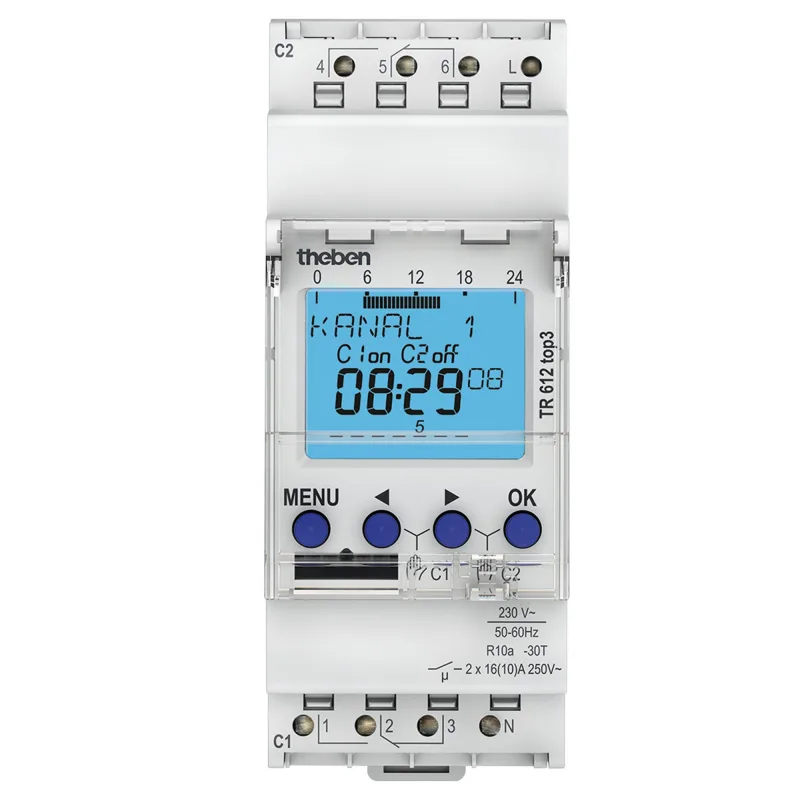 Theben tr 612 top3 6120130 - reloj digital de programación de 2 canales ideal para leds