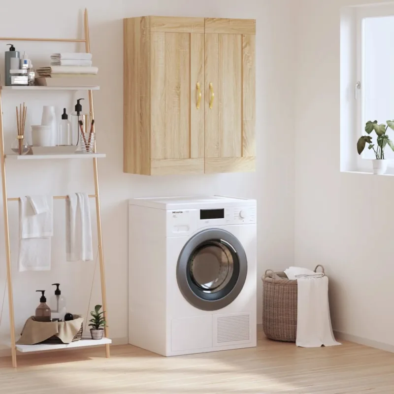 Maison exclusive - armario de pared madera ingeniería roble sonoma 69,5x34x90 cm