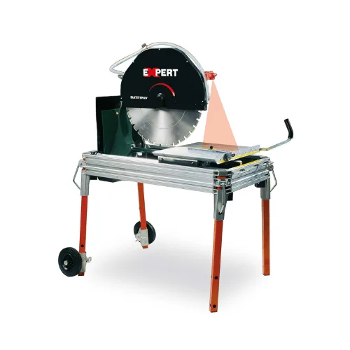 Sierra de mesa para piedra expert 500s con ruedas y láser + 1 x dx 115501 incl. repamine