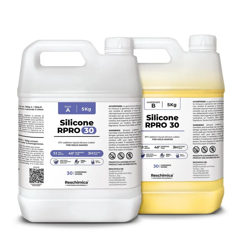 Goma de silicona para moldes 1:1 r pro 30, no tóxica (10 kg)