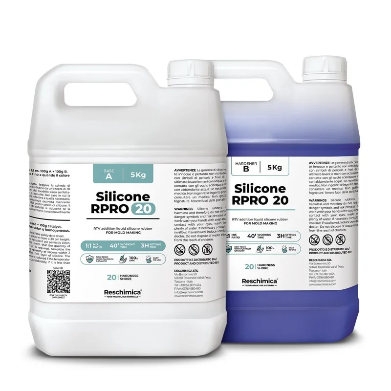 R pro 20 silicona líquida para la fabricación de moldes de silicona 1:1 (10 kg)