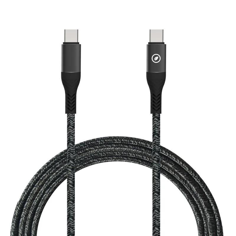 Cable muvit for change usb-c a usb-c 100w negro 1,2 m