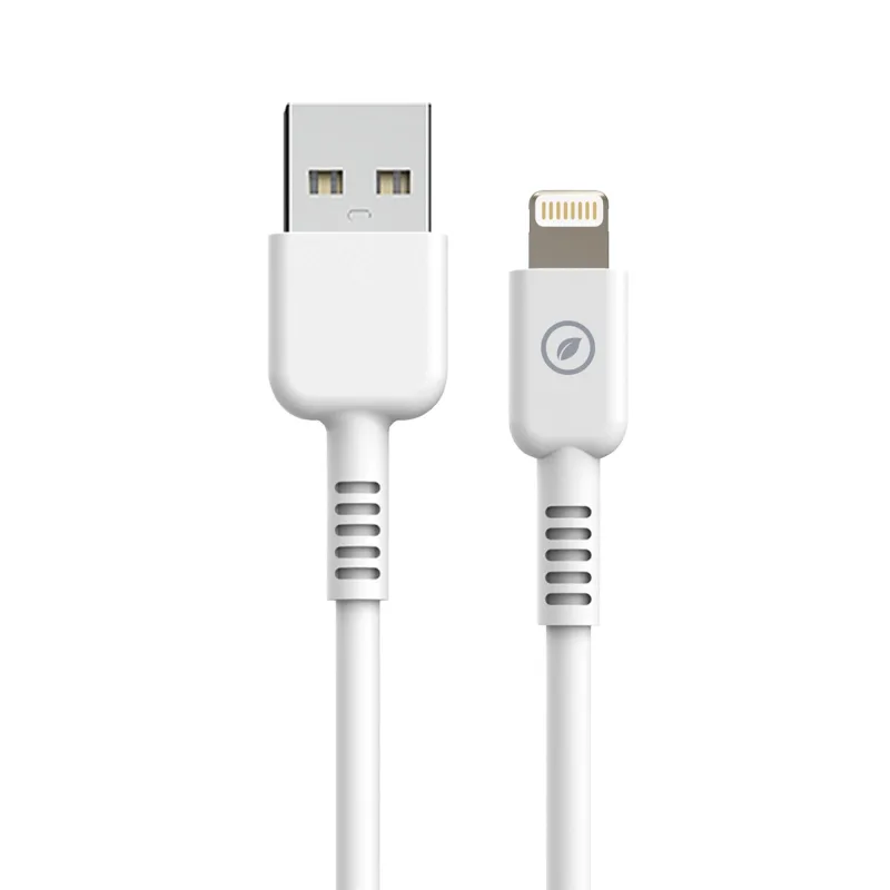 Cable usb a-lightning 2,4a 1,2m muvit for change blanco