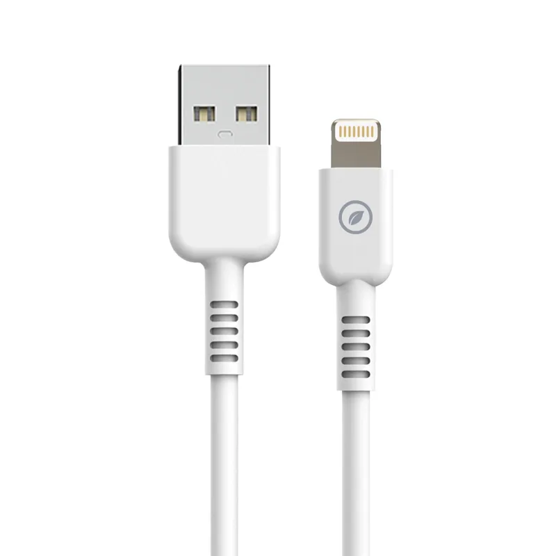 Cable muvit for change usb a lightning mfi 2,4a 0,2m blanco