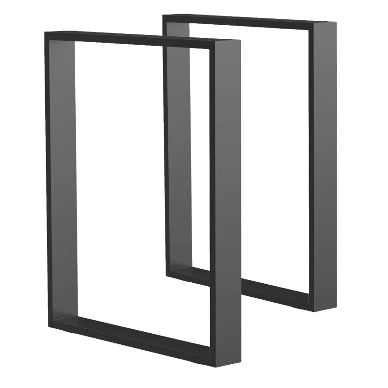 M.pascual - patas para mesa de comedor | negra | 78x71 cm| forma x | 2 unidades