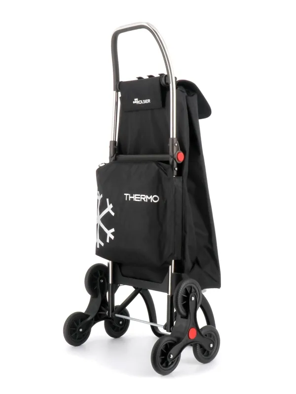 Carro rolser i-max termo zen 6 ruedas sube escaleras plegable - negro